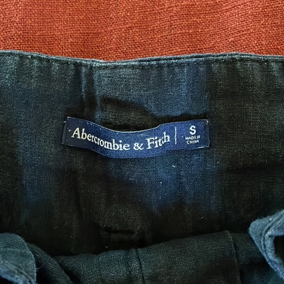 Linen Blend Black Pants Abercrombie - Picture 2 of 2